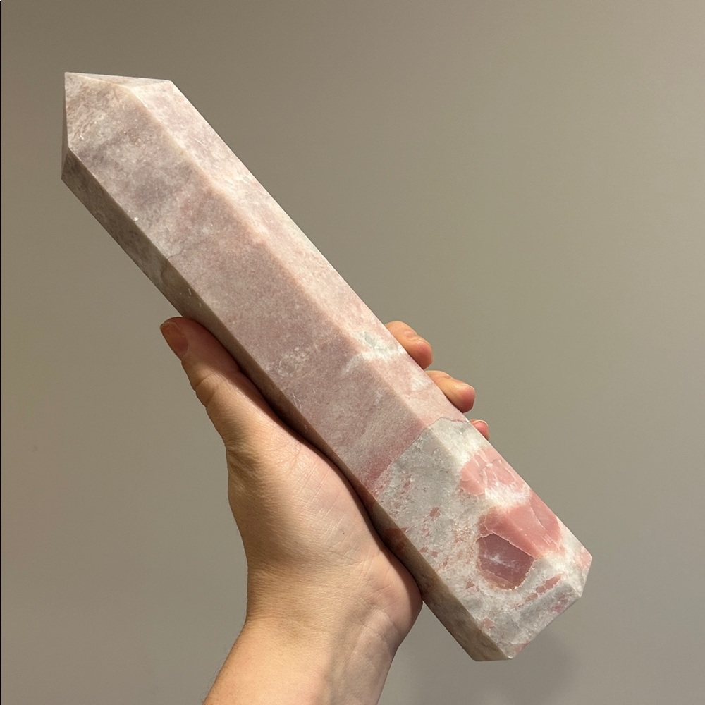 Pink Opal Crystal Tower - large